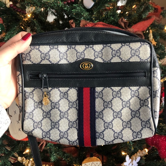 Gucci Handbags - Authentic Vintage Web Sherry Cross body Gucci bag